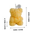 thumbnail image 3 of Blukids Rose Bear Silicone Mold,3D Teddy Bear Candle Making Molds,Silicone Epoxy Resin Mould,Ornament for DIY Wax Candle Art Craft Cake Chocolate Home Decor Valentine Gifts Birthday Gift（Yellow）, 3 of 4