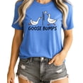 thumbnail image 2 of Goose Bumps Volleyball Unisex Shirt Funny Sports T-Shirt for Adults, Teens & Kids Heather Blue Shirt Adult X-Large, 2 of 5
