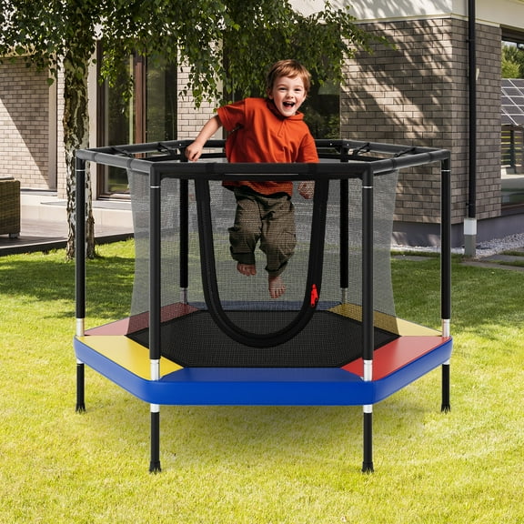 Gymax 48'' Recreational Trampoline for Kids 4 FT Indoor & Outdoor Trampoline