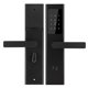thumbnail image 2 of Cerradura de puerta de madera con llave de contraseña de tarjeta de aplicación Bluetooth ultrafina para el apartamento del hotel en casa, color negro, 2 of 10