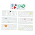 thumbnail image 4 of Raindrops  7 PCS Reusable Stencils Drawing Painting Spraying Templates Material for Child, 4 of 8