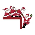 thumbnail image 3 of Santa Claus Wapiti Wooden Door Corner Sticker Holiday Party Door Corner Decoration Sticker, 3 of 6