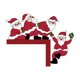 thumbnail image 3 of Xihbxyly Artículos Por Menos de $10 Adhesivo Madera para Esquina de Puerta de Papá Noel Wapiti Adhesivo Decorativo para Esquina de Puerta de Fiesta Navideña, 3 of 6