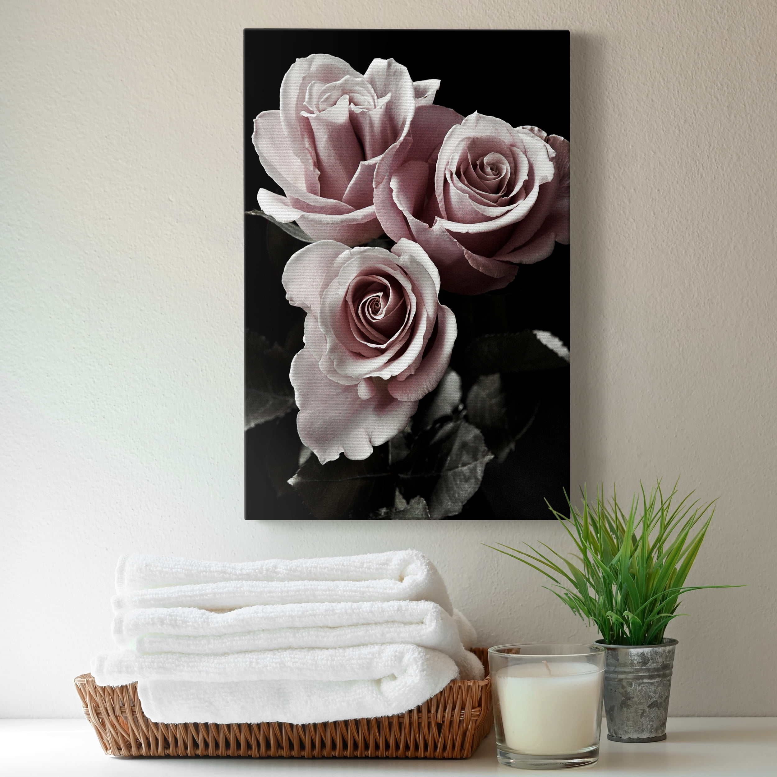 Rose Noir I Premium Gallery Wrapped Canvas - Ready to Hang - 40 x 60
