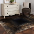 thumbnail image 3 of 3D Optical Illusion Area Rugs 3'x5', Washable Small Throw Rugs for Living Room Bedroom, Visual Trap Looks Like Holes Brown Indoor Outdoor Rug Non-Slip Low Pile Carpet Runner Reversible Floor Mats, 3 of 8