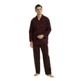 thumbnail image 5 of GLOBAL Men's Long Sleeve Flannel Pajamas Sets 100% Cotton Sleepwear Top and Bottom, Size S-3XL, 5 of 5