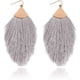 thumbnail image 1 of Pendientes largos y elegantes con borlas - Gris claro Xemadio LRWJ272-6, 1 of 6