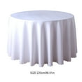 thumbnail image 3 of Guardoinrt Nappe Ronde Solide Couverture de Table en Polyester Banquet Dîner Ornements, 3 of 5