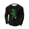 thumbnail image 4 of VBTAPA Men's St. Patrick's Day Waffle Shirts Long Sleeve Crewneck Pullover Big and Tall T-Shirt Loose Workout Casual Graphic Tees Black XXXXXL, 4 of 6