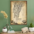 thumbnail image 3 of Vermont United States Map Poster, Vermont United States road Map Art Poster, Canvas,, Vermont United States Map Canvas - 89AZ1283, 3 of 6