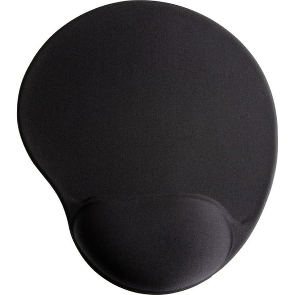 Compucessory Gel Mouse Pads - 9" x 10" x 1" Dimension - Black - Gel - 1 Pack