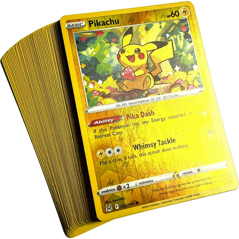 Pokemon Trading Card Game BIG LOT of 50 Random Reverse Holo Foil Single Cards