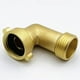 thumbnail image 1 of Conector de codo de manguera de jardín Accesorios de tubería de latón macizo de 90 grados Codo de manguera - Elimina el estrés y la tensión en el adaptador de manguera de entrada de agua RV, 1 of 5