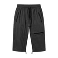thumbnail image 3 of cocolona Womens Summer Casual Drying Cargo Capri Pants Elastic Waist Drawstring Straight Outdoor Hiking Cropped Pants with Pockets, 3 of 5