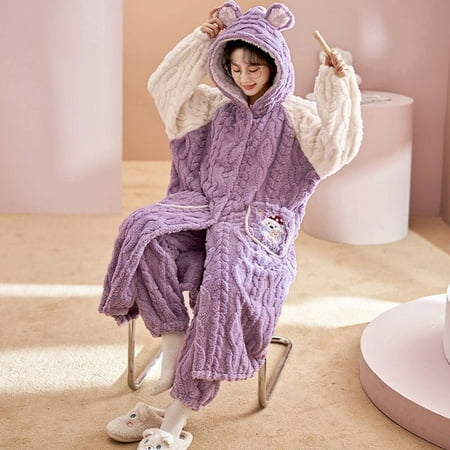 

PIKADINGNIS Winter Pyjamas Plus Size XXL пижама женская Women Sleepwear Medium Style Pajamas женский Intensification pijamas Loose Version