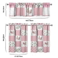 thumbnail image 6 of Vintage Floral Farmhouse Curtains 36 Inch Short - 3 Panel Boho Country Set with Rustic Wildflowers, Rod Pocket, 6 of 6