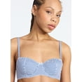 thumbnail image 3 of No Boundaries Wireless Woven Cotton Bra, Women's XS-XXXL, 3 of 4