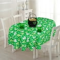 thumbnail image 6 of St. Patricks Day Oval Tablecloth Shamrock Tablecloth 52"x70", Waterproof ST Patrick Day Decorative Vinly Table Cloth Irish Tablecloth for Oval Table, 6 of 6