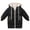 06Black, variant on Hicidod Winter Jackets for Girls Outerwear Long Sleeve Down Coats Packable Lightweight Warm Puffer Down Jacket With Hooded