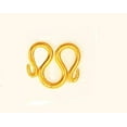 thumbnail image 1 of Fermoir Plaqué Or BAHT 22K 24K Taille m 14 mm pour Collier, 1 of 2
