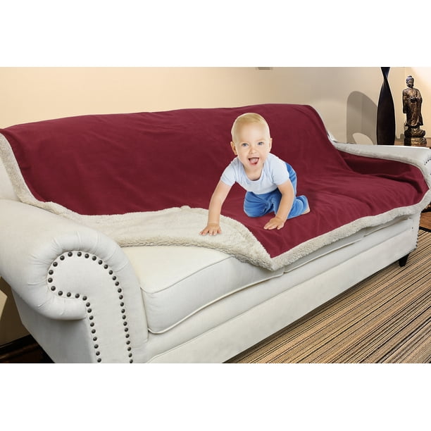 Waterproof Blanket,Pee Proof Couch Sofa Bed Protector Cover for Baby