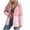 01-pink, variant on Fleece Jackets Women Full Zip Up Hoodies for Women Winter Jackets Sweat Top Warm Oversized Long Sleeve Hooded Tops Womens Knit Sweatshirt Thermal Coat Loose Hoody with Pockets 01-pink 3XL
