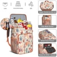 thumbnail image 5 of Travel Cooler Bag - Pioneer Flower Floral Print Pattern Camping Beer Cooler Backpack with Bottle Opener- Waterproof Insulated Picnic Backpacks - Cooler Bag for Beach, 5 of 6