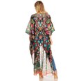 thumbnail image 5 of Sakkas Zeke Hi Low V-Neck Caftan Dress Printed Top Cover / Up - 606 - One Size Regular, 5 of 5