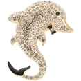 thumbnail image 1 of Miangastore Dolphin Brooch Golden 1Pack 2.0x1.6x0.3In, 1 of 8