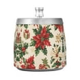 thumbnail image 7 of Yayeee Ashtray with Lid for Cigarette Smokeless Stainless Steel Home Ash Holder, Christmas Poinsettia, 7 of 7