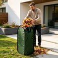 thumbnail image 5 of Collapsible Yard Waste Leaf Bag, 30-Gallon Heavy Duty Garden Bag with Carry Handles, Water-Resistant Pop-Up Lawn Debris Collector, 5 of 9