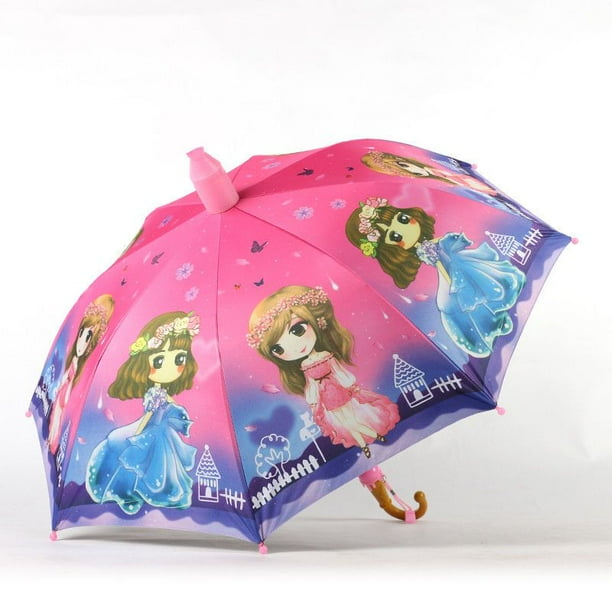 Paraguas impermeable de Hello Kitty Kawaii para niños, sombrilla automática de princesa de dibujos animados japoneses, Sanrio, estudiante