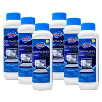 Glisten Dishwasher Cleaner, Removes Limescale, Rust, Buildup, and Grease, Lemon Scent, 12 Ounce Bottle, 6-Pack