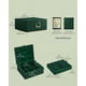 thumbnail image 5 of Joyero SONGMICS de 2 capas con asa y bandeja extraíble, color verde, 5 of 7