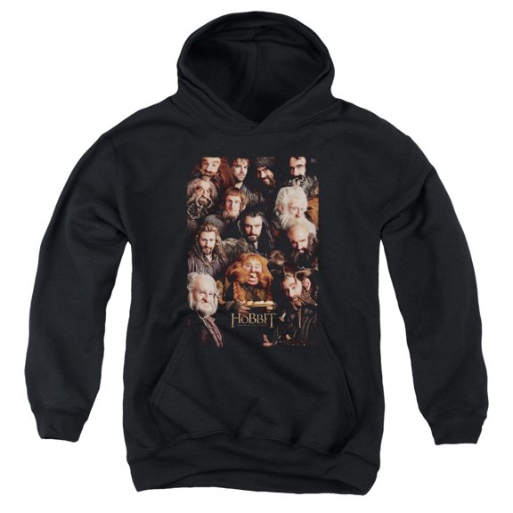 The Hobbit - Dwarves Poster - Youth Hooded Sweatshirt - Large