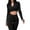Black, variant on Workout Sets For Women Corsets For Women Girl Ladies Checkered Round-Neck Elegant Long Sleeve Autumn Suits For Reduced Price