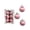 Pink 6-Piece Set, variant on Christmas Ball Ornament 3.94in 6-Piece Set Mint Green Textured for Tree