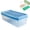 Blue, variant on Ice Cube Tray with Lid & Bin, Easy Release 36 Ice Molds, Plastic Freezer Storage Container with Scoop
