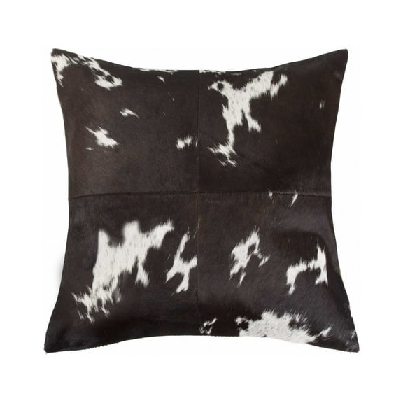 18" x 18" x 5" Chocolate And White Quattro Pillow