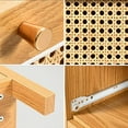 thumbnail image 2 of Dextrus 3 Drawer Vertical Dresser, Wood Storage Cabinet Chest of Drawers, Oak, 2 of 6