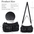 thumbnail image 4 of Angel Kiss Hobo Purses for Women Crossbody Shoulder Bag Ladies Multi Pocket Handbags with Adjustable Shoulder Strap | Soft Vegan Leather, 4 of 6