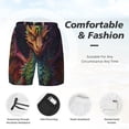thumbnail image 3 of Vsdgher Whimsical Dragon Color Cool for Mens Swim Trunks with Compression Liner Swim Shorts Swim Suits Board Shorts-Small, 3 of 6