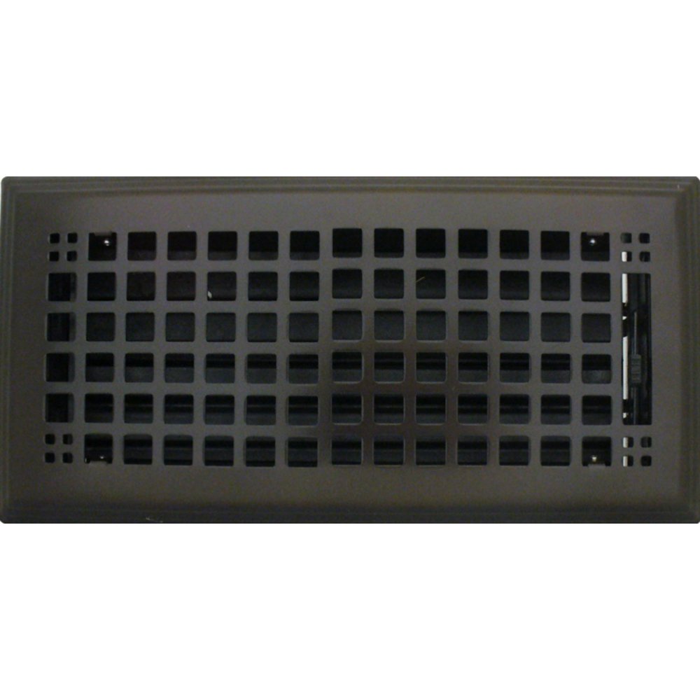 4x12 Oil Rubbed Bronze Rockwell Floor or Wall Register (Faceplate