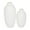 White Solid Round S/2 16", 12"H, variant on CosmoLiving by Cosmopolitan 16", 12"H White Ceramic Vase, Set of 2