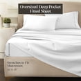 thumbnail image 3 of Superior Egyptian Cotton Sheet Set, King, White, 3 of 13