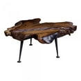 thumbnail image 1 of Moe's Coffee Table with Cast Iron Legs in Natural, 1 of 4