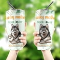 thumbnail image 4 of Siberian Husky Mother Book Lover Living That Dog Mom Life Happy Mother's Day 30oz Stainless Steel Tumbler Insulated Cup with Lid Husky Dog Lover Gifts - 03004, 4 of 5