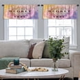 thumbnail image 5 of LALILO Kitchen Curtain Valance Vintage Bohemian Floral Rod Pocket Window Curtain 52"x 18" Set of 2, 5 of 7