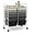 Gradient Black, variant on 12 Drawer Rolling Storage Cart, Utility Cart w/Wheels for Paper Tool Makeup, Art Supplies Organizers for Home Teacher Office School Classroom, Mobile Drawer Carts (Pink)