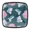 thumbnail image 1 of 4 Pcs Square Cabinet Handle Cupboard Knob Drawer Pulls Handle Butterflies Pattern Drawer Knobs with Screws Furniture Decoration, 1 of 7